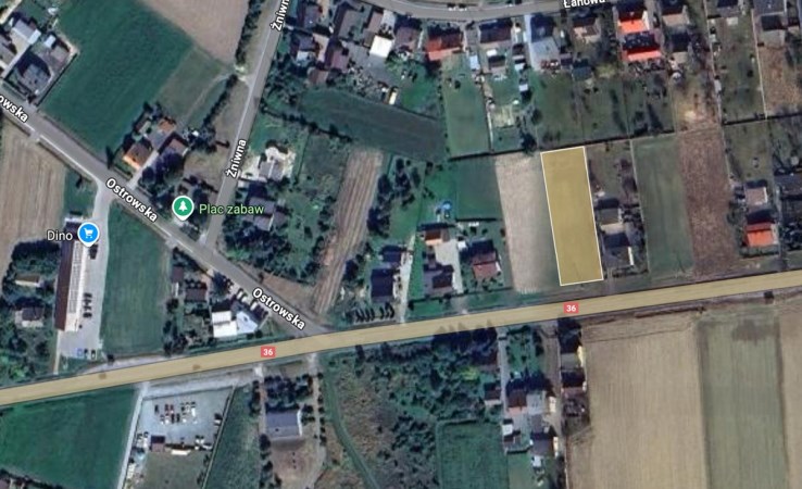 działka na sprzedaż - Ostrów Wielkopolski (gw), Łąkociny